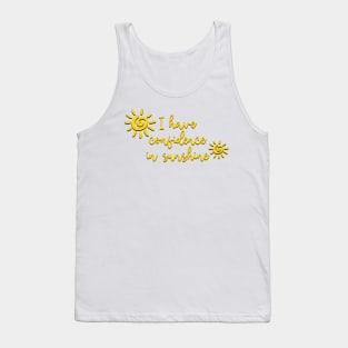 Sound of Music I Have Confidence in Sunshine Tank Top